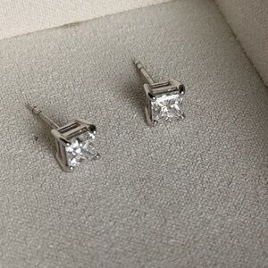 Elegant Diamond Stud Earrings